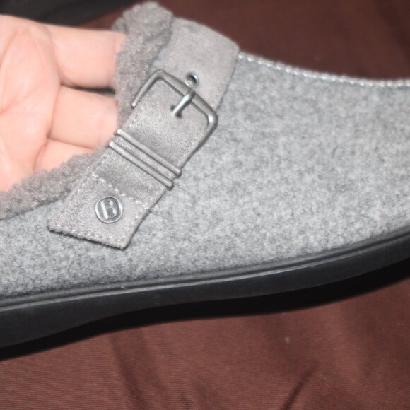 EC LADIES BZEES SLIPPERS - GREY - 9WIDE - Picture 7 of 7